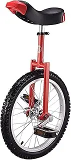 qwmvhfg， 18/20 Inch Wheel Unicycle for Kids, with Alloy Rim Extra Thick Tire, Adjustable Seat, Aluminum Alloy Buckle, for Outdoor Sports Fitness Exercise Health