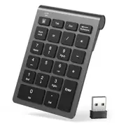 Number Pad, Wireless Numeric Keypad 22 Keys Portable Keyboard Extensions with