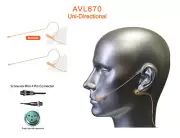2PCS Tan Color Headset Mic Earhook Microphone for Mipro Peavey Wireless