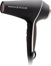 [REMINGTON] Proluxe Salon Hair Dryer, AC9140AU, 2400W Salon Motor (AU Plug), Fast Drying, Ceramic With Tourmaline Prevents Frizz, Includes Concentrator and Diffuser, Black & Gold