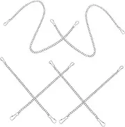 Luxshiny 6Pcs Heavy Duty Hanging Chains for Billboards Lengths with Clasps Chain Hooks for Supermarkets and Trade Shows Decor