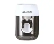 Toothpaste Dispenser Convenient Wall Mount Easy to Use Creative Automatic Toothpaste Squeezer for Bathroom-Grey