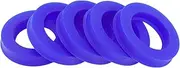 X AUTOHAUX Universal Oil Seal UN Lip Seal Ring Rotary Shaft Seal 32x50x10mm High Pressure TPU Blue 5 Pcs