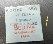 NOS Genuine Bulova 6CHAC GF 12/40 - Watch Sweep Second Hand #65C - Gold - Fils
