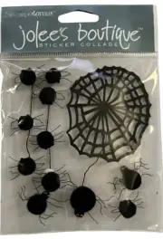 Jolee's Boutique Spider's Web Dimensional Stickers Halloween Scrapbooking