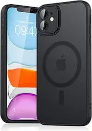 Magnetic Case for iPhone 11 Case, [Compatible with MagSafe] Drop Protection Skin-Friendly Shockproof Protective Matte Cover for iPhone 11