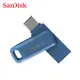 SanDisk Ultra GO海軍藍 TYPE-C USB 3.1高速雙用OTG旋轉隨身碟 安卓手機平板適用 廠商直送