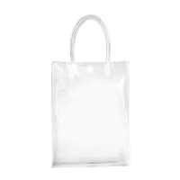 在飛比找momo購物網優惠-【小麥購物】透明手提袋 中款(手提袋 購物袋 塑膠袋 禮物袋