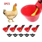 Coop Livestock Chicken Drinker Fowl Drinker Poultry Waterer Birds Water Bowl