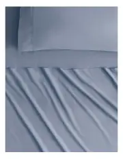 [Sheridan] Byren Percale Sheet Set in Blue Mist