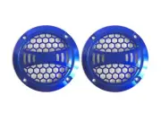 2 Pcs 2 Inch 66 mm Plastic Speaker Cover Grills For Car Audio DJ PA Speaker Blue