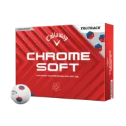 Callaway Chrome Soft Tru Track Golf Balls New 2024- 3 Dozen - Red or Yellow