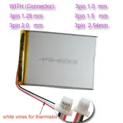 3.7V 3000mAh 11.1Wh Rechargeable 3Pin NTC Thermistor Polymer Li Battery 4070100