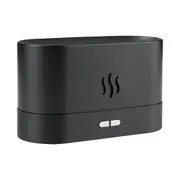 180ml Essential Oil Diffuser Flame Light Ultrasonic Aroma Mist Air Humidifier Black