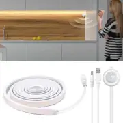 Wireless PIR Motion Sensor Neon Light COB Strip Night Lamp Tape Wall Decoration