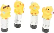 TOYANDONA 4Pcs Funny Tire Valve Caps Creative Bicycle Valve Stem Covers for Easy Inflation Maintenance Fit for Bikes Performance Versatile Design