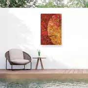 Outdoor Canvas Art - Ales Klabus 'Dying Leaf' Wall Art for Outdoor Spaces, Pa...