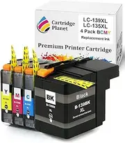 Cartridge Planet 4 Pack (1BK,1C,1M.1Y) Compatible Ink for Brother LC-139XL LC-135XL LC139XL LC135XL for Brother MFCJ6520DW MFCJ6720DW MFCJ6920DW
