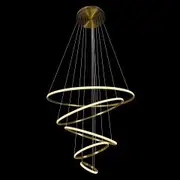 Delessi Marcello LED 5 Ring Aluminium Pendant Light - Tri-Colour - Gold
