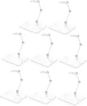 BRIGHTFUFU 8Pcs Adjustable Desktop Figure Holders Action Figure Stands Display Accessory for Collectible Dolls and Models Stable Support Base for Optimal Showcasing