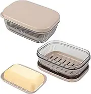 Richenda travel soap container,Portable soap holder shower for traveling, Soap holder for Bathroom, Shower, Hiking,Gym,vacation,Outdor(Transparent)