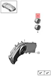 Genuine PORSCHE Panamera 971 97A 97B 97C Stopwatch Green 971919203L6N3 (for: Porsche)
