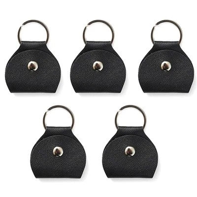 5X Guitar Pick Holder Keychain, Guitar Pick Holder Bag, Plectrum Key Fob5266