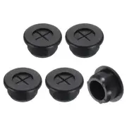 5 Pcs Cable Cord Grommet, 13/16" Inch Desk Grommet Flexible Rubber Grommets