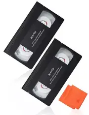 VHS / VCR Head Cleaner 2 Pack Video Head Cleaning Kit for VHS / VCR Players Dry