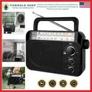 Classic TR604 AM FM Radio with Big Speaker & 23" Antenna for Clear Reception