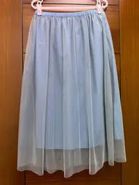 在飛比找Yahoo!奇摩拍賣優惠-a la sha  雙層網紗裙--藍