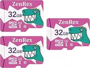 ZenRex 32GB Pack of 1, 3 Count Micro SDHC High Speed 4K UHD Full HD Video Recording C10 U3 A1 Memory Card for Camera Tablet Smartphone with Adapter