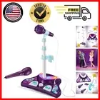 Fun Kids Karaoke Player with 2 Mics, Songs, and Stage Lights - Ready to Sing!