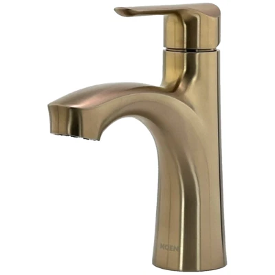 Moen 84516BZG Findlay 1-Handle 1/3-Hole Bathroom Faucet, DRAIN - Bronzed Gold