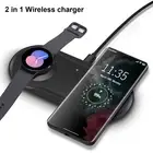 2in1 Wireless Charger Charging Pad For Samsung Galaxy S24 S23 Note20 Watch 7 6 5