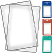 MagniPros See Things Differently Large Full Page 3X Magnifier Premium Magnifying Sheet Fresnel Lens 7.5" X 10.5" with Reading Small Prints & Low Vision Seniors Clear