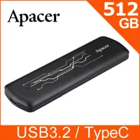 在飛比找PChome24h購物優惠-Apacer AS722 512G USB3.2 Gen2 