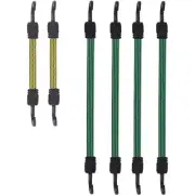 XSTRAP STANDARD 6PCS Flat Bungee Cord Set, Elastic Straps with Hooks, Heavy-D...