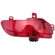 6350HA with Bulb on the Left for 206 207 Car Rear Bumper Light Reverse Tail Fog Lamp Reflector Red