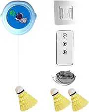 Ghjkldha Badminton Rebound Trainer, Elastic Badminton Training Tool, Solo Play Badminton Trainer, Adjustable Badminton Training Kit, Badminton Exercise Equipment, Badminton Training Tool for Family