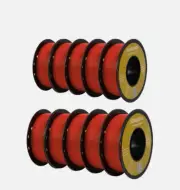 Kingroon 10KG PLA PETG Filament 1.75mm 3D Printer Bundles 10 Rolls 1KG Red