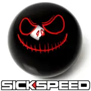 BLACK/RED EVIL JACK SMILEY SHIFT KNOB FOR MANUAL SHORT THROW SELECTOR 10X1.5 K62 (for: Honda)