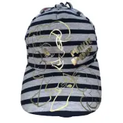 My Little Pony Pinkie Pop Girls Hat Cap Snapback Black Gray Striped Gold NWT