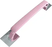1Pc Wall Mounted Towel Shelf Punch Self Adhesive Storage Rack for Bathroom Pink Material Space Saving Design Easy Installation No Drilling Required