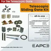 Telescopic Sliding Gate Hardware Complete Kit. All in One Telescopic 7m Gate Kit