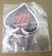 Brand New! Miller Beer Fortune Bottle Opener Key Chain Ace of Spades Black & Red
