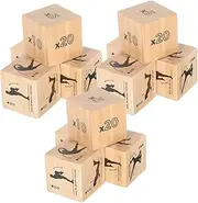 Kisangel 3 Sets Fitness Dice for Home Workouts Sports Game Dice for Fun Exercise Training for Parties and Teaching Activities
