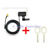 Universal DAB Digital Car Radio Aerial Antenna Glass Mount For Pioneer +Tool Key