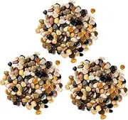 OKUMEYR Elegant Stone Decorations for Pots 3 Packs of River Pebbles for Succulent Planting Fish Tank and Craft Projects