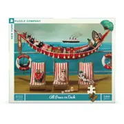 500pc New York Puzzle Co Janet Hill Jigsaw Puzzle 60cm All Paws on Deck 10+